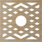 Ekena Millwork Chevron Wood Fretwork Pierced Ceiling Medallion, Birch, 36"OD x 9 3/8"ID x 3/8"T CMWP36X36X0375CHBI - alternate 2